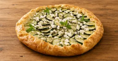 Tarte aux courgettes et au chèvre, un délice de saison