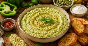 Tartinade de Poivrons Verts, Ricotta et Pesto : Une Recette Fraîche et Gourmande