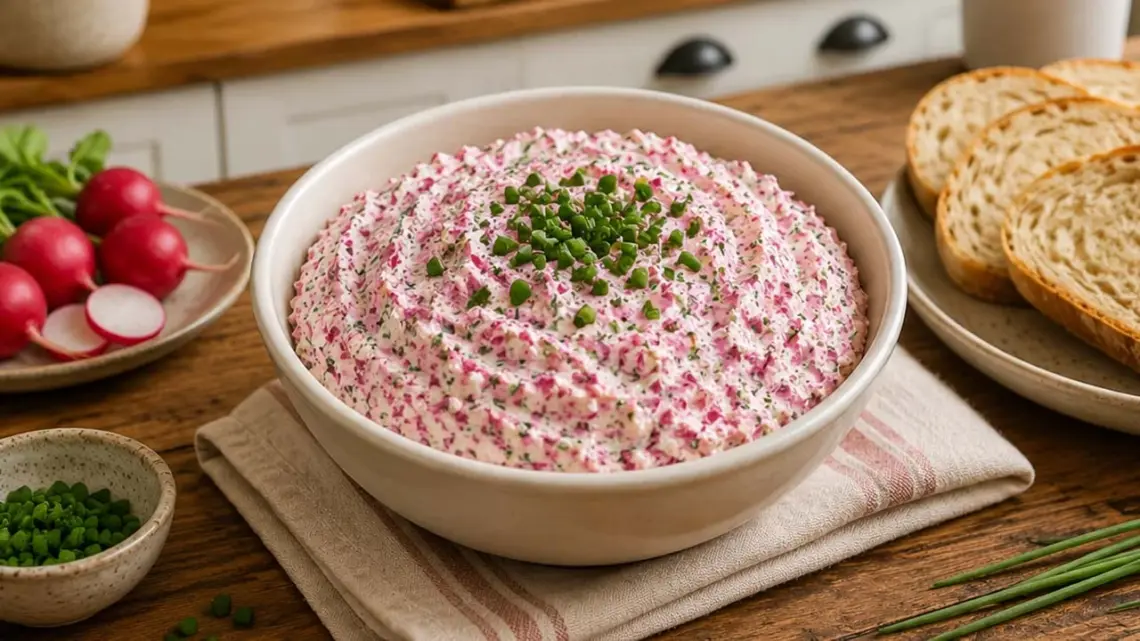 Tartinade de radis à la ciboulette : apéritif frais et gourmand prêt en 10 minutes