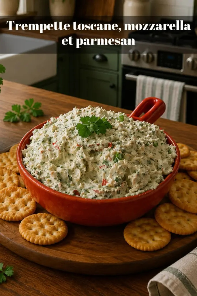 Trempette toscane, mozzarella et parmesan : recette facile pour l’apéritif