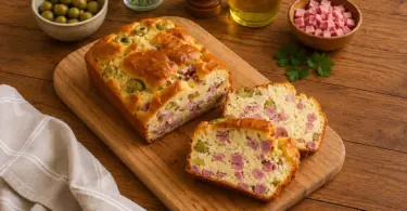 Cake Moelleux au Jambon et aux Olives Vertes : Idéal pour l'Apéritif