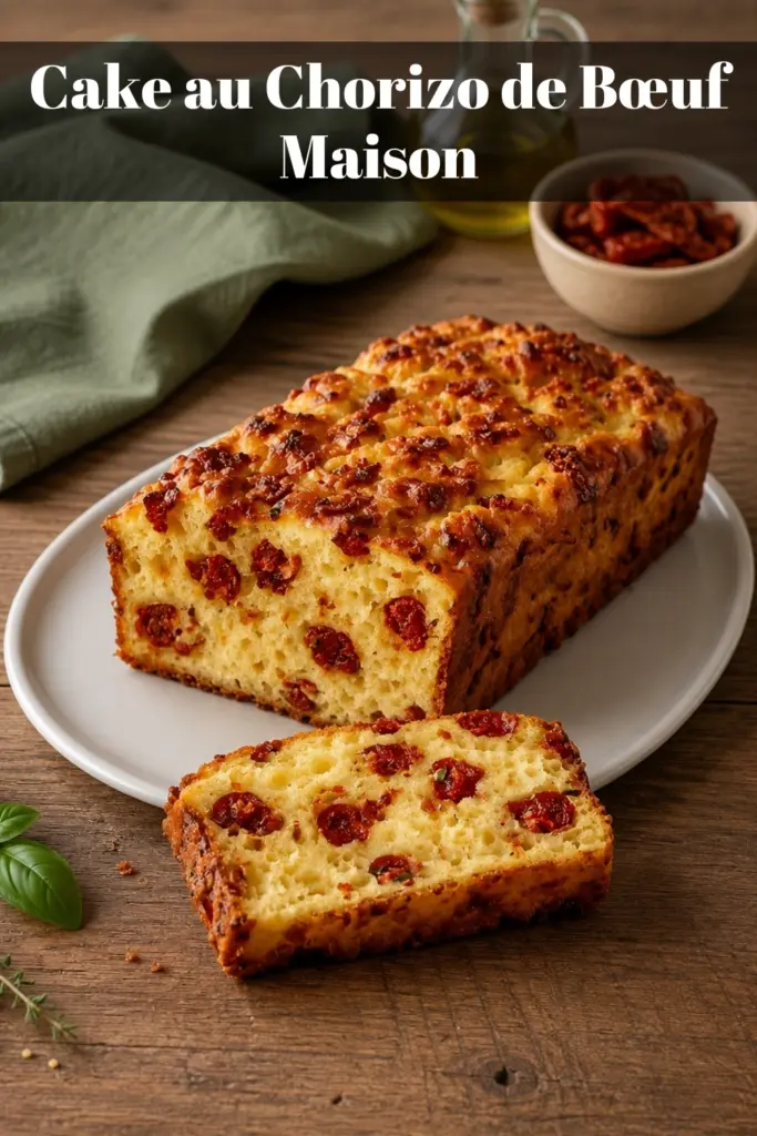 Cake au Chorizo de Bœuf Maison : Recette Facile, Moelleuse et Gourmande