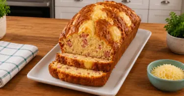Cake au jambon fumé râpé et à la raclette – idéal pour apéro ou repas léger