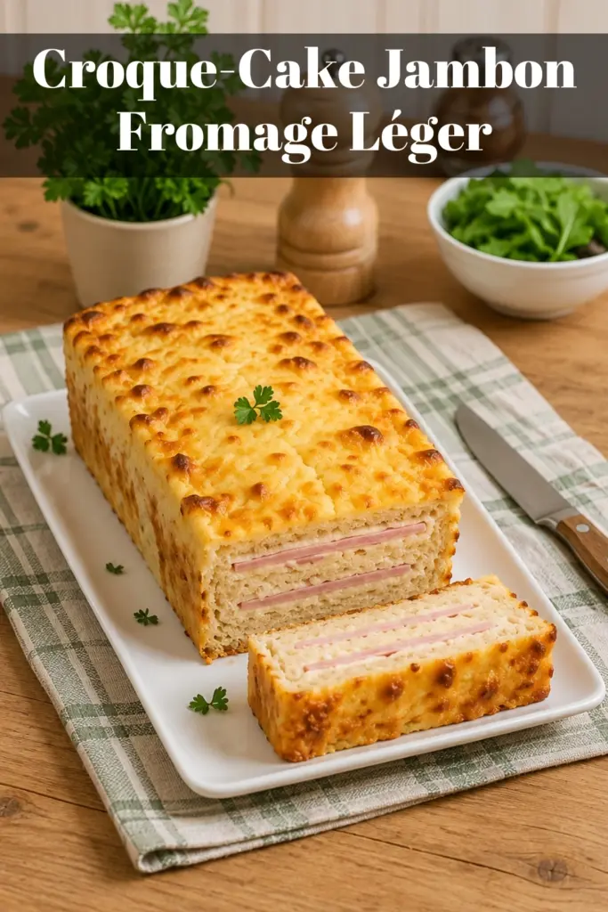 Croque-Cake Jambon Fromage Léger : Idéal pour l'Apéritif ou le Brunch