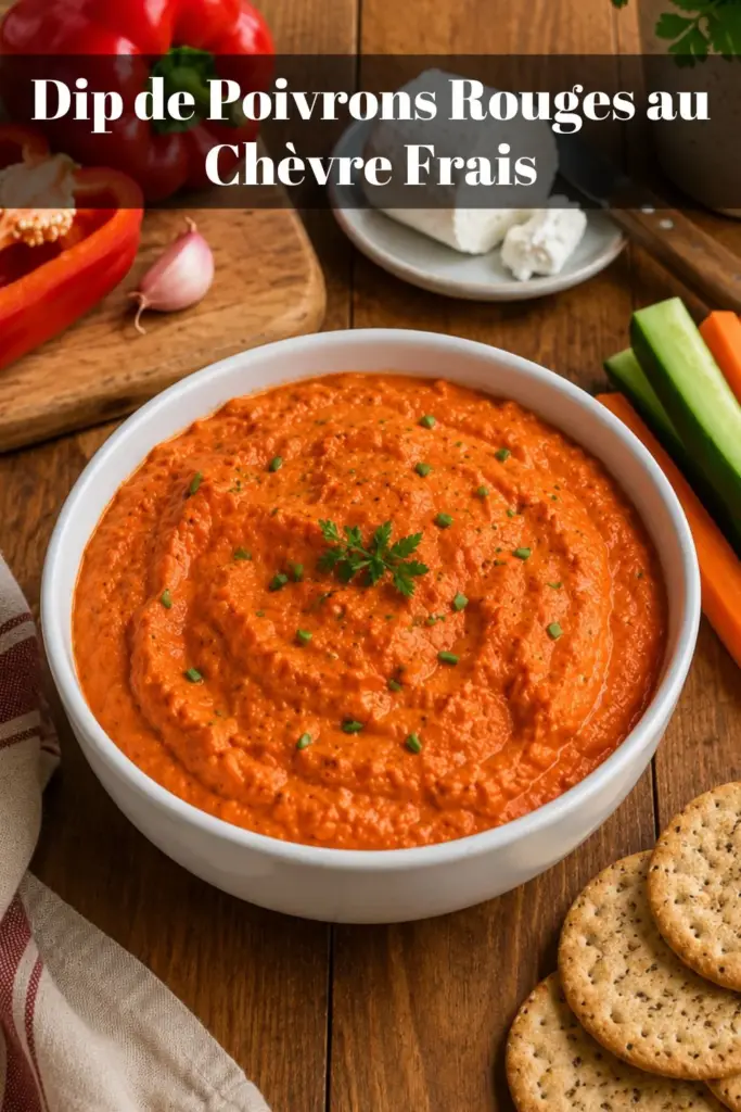 Dip de Poivrons Rouges au Chèvre Frais : la Recette Facile et Gourmande