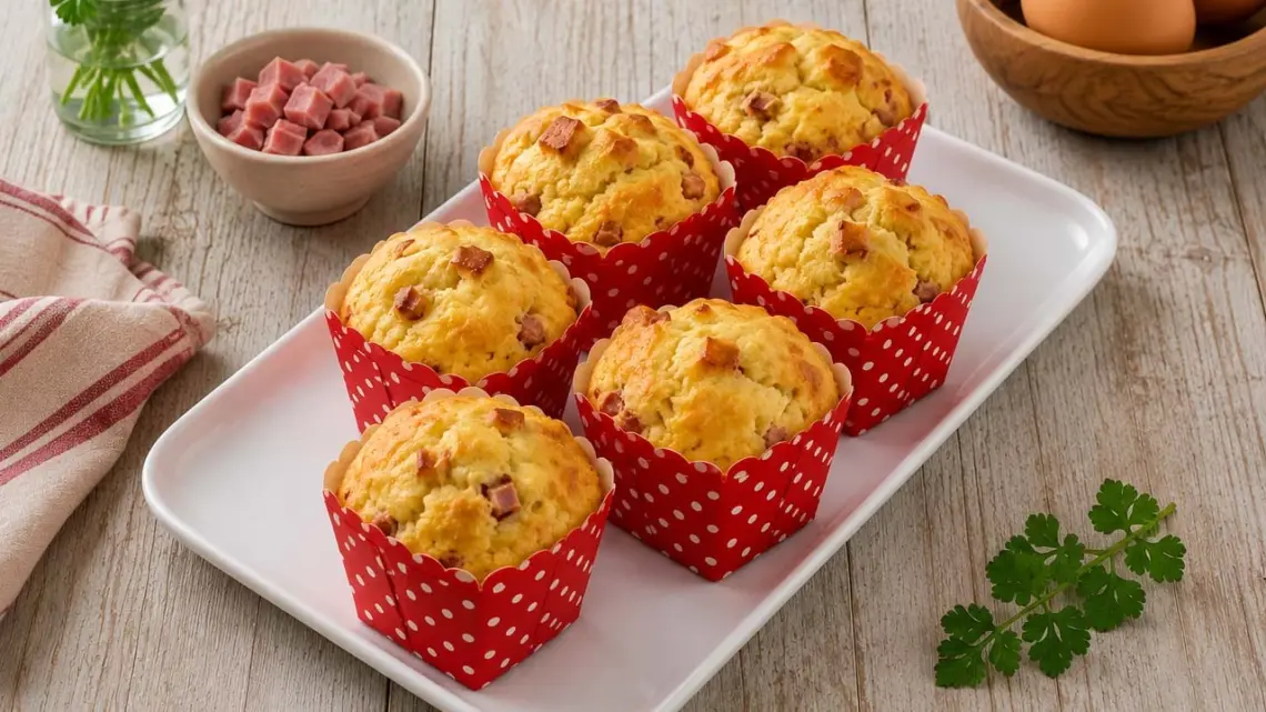 Petits Cakes au Jambon et Vache Qui Rit : La Recette Moelleuse pour l'Apéritif