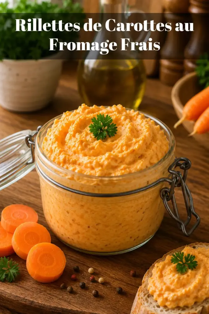 Rillettes de Carottes au Fromage Frais : une Tartinade Légère et Savoureuse