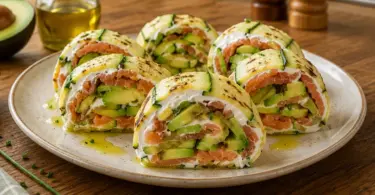 Roulé de Courgettes au Saumon Fumé et Avocat : Recette Fraîche et Facile