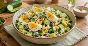 Salade Concombre et Œufs Minceur : Recette Fraîche, Saine et Rassasiante