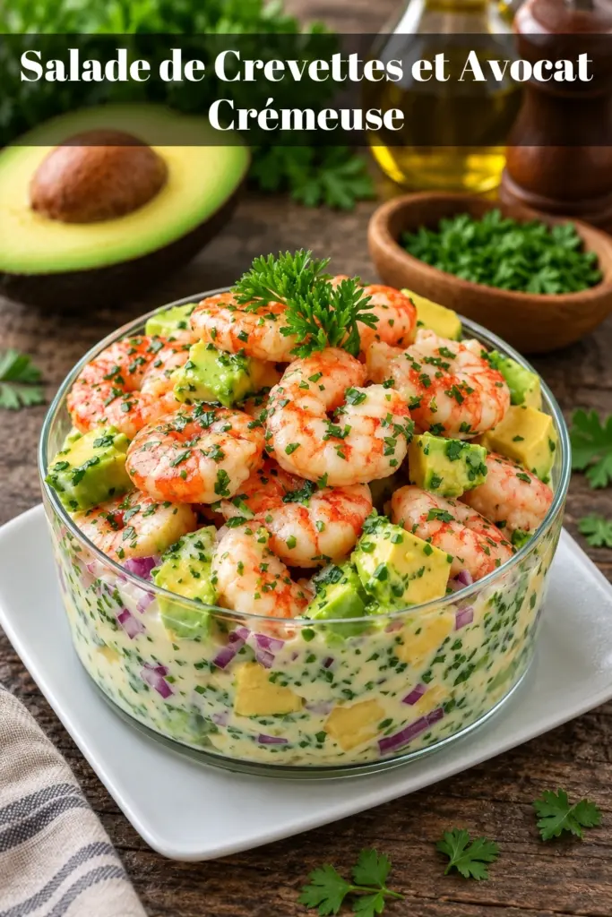 Salade de Crevettes et Avocat Crémeuse : Recette Facile, Fraîche et Rapide