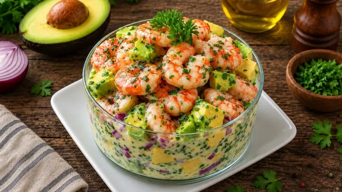 Salade de Crevettes et Avocat Crémeuse : Recette Facile, Fraîche et Rapide