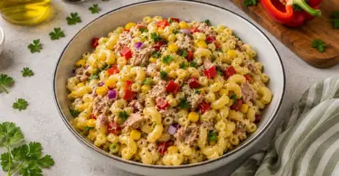 Salade de Macaroni au Thon et au Maïs : la Recette Fraîche et Facile