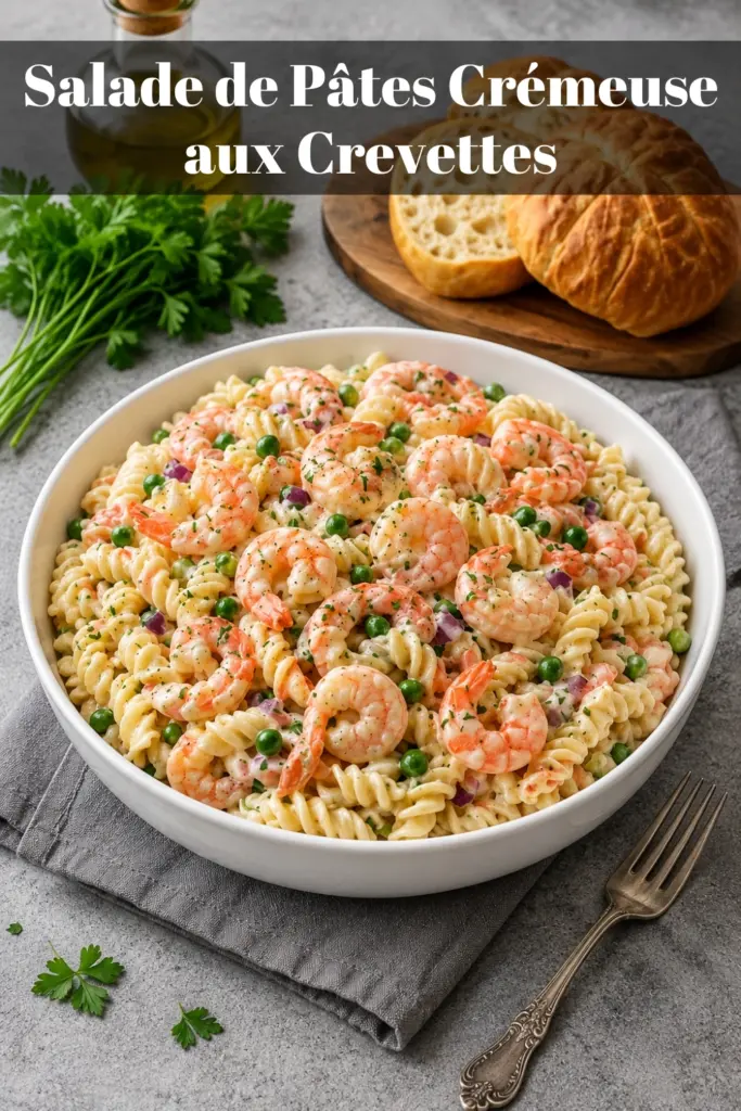 Salade de Pâtes Crémeuse aux Crevettes : Recette Facile et Gourmande