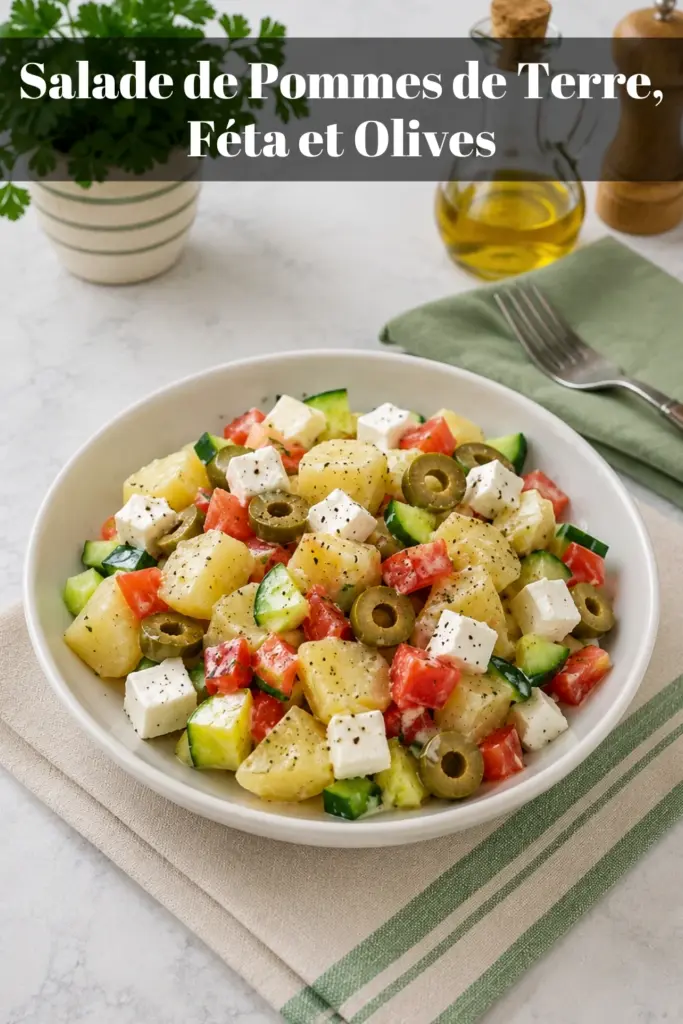 Salade de Pommes de Terre, Féta et Olives : La Recette WW Légère et Gourmande