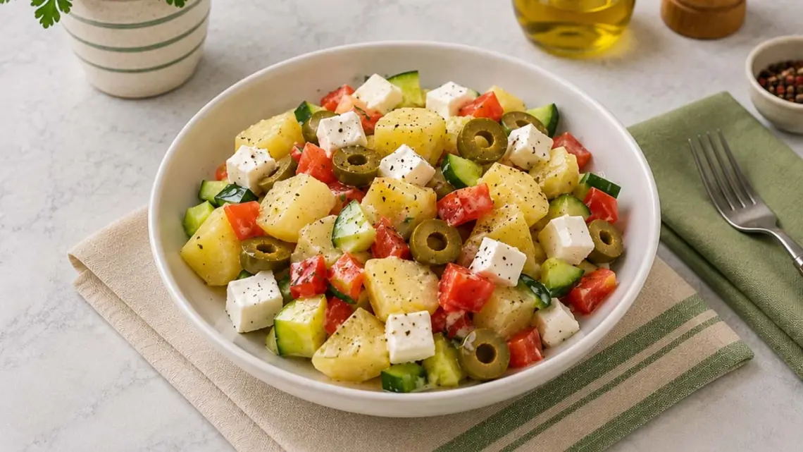 Salade de Pommes de Terre, Féta et Olives : La Recette WW Légère et Gourmande
