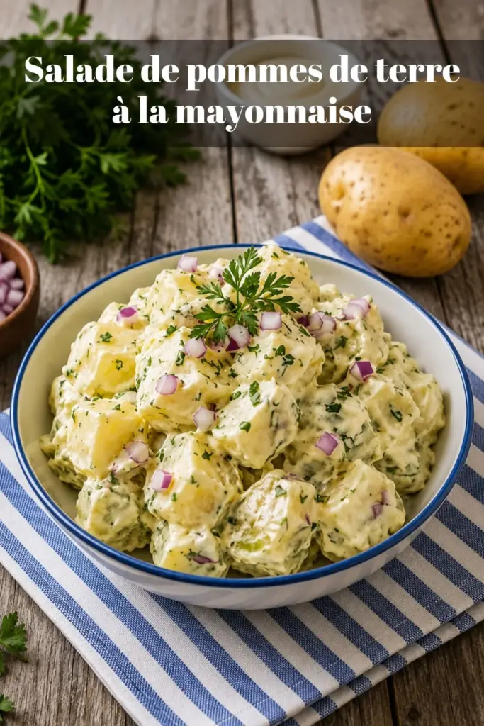 Salade de pommes de terre à la mayonnaise : la recette traditionnelle facile