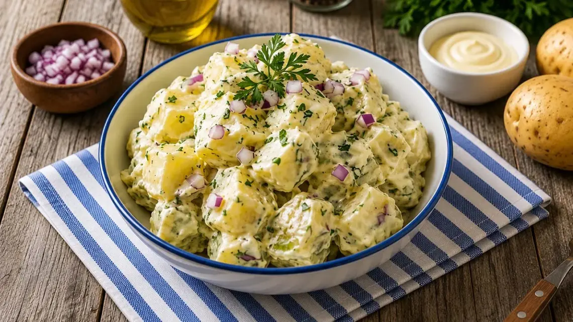 Salade de pommes de terre à la mayonnaise : la recette traditionnelle facile