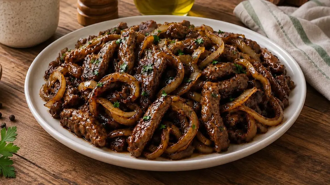 Sauté de Bœuf aux Oignons Caramélisés : Recette Facile et Savoureuse