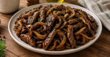 Sauté de Bœuf aux Oignons Caramélisés : Recette Facile et Savoureuse