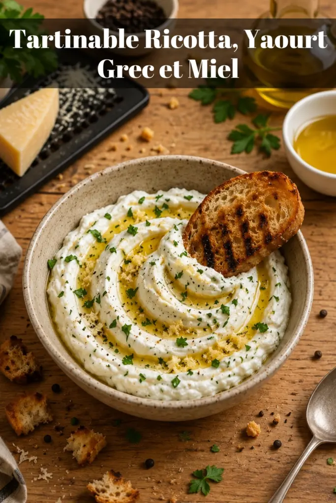 Tartinable Ricotta, Yaourt Grec et Miel : La Recette Fraîche et Facile