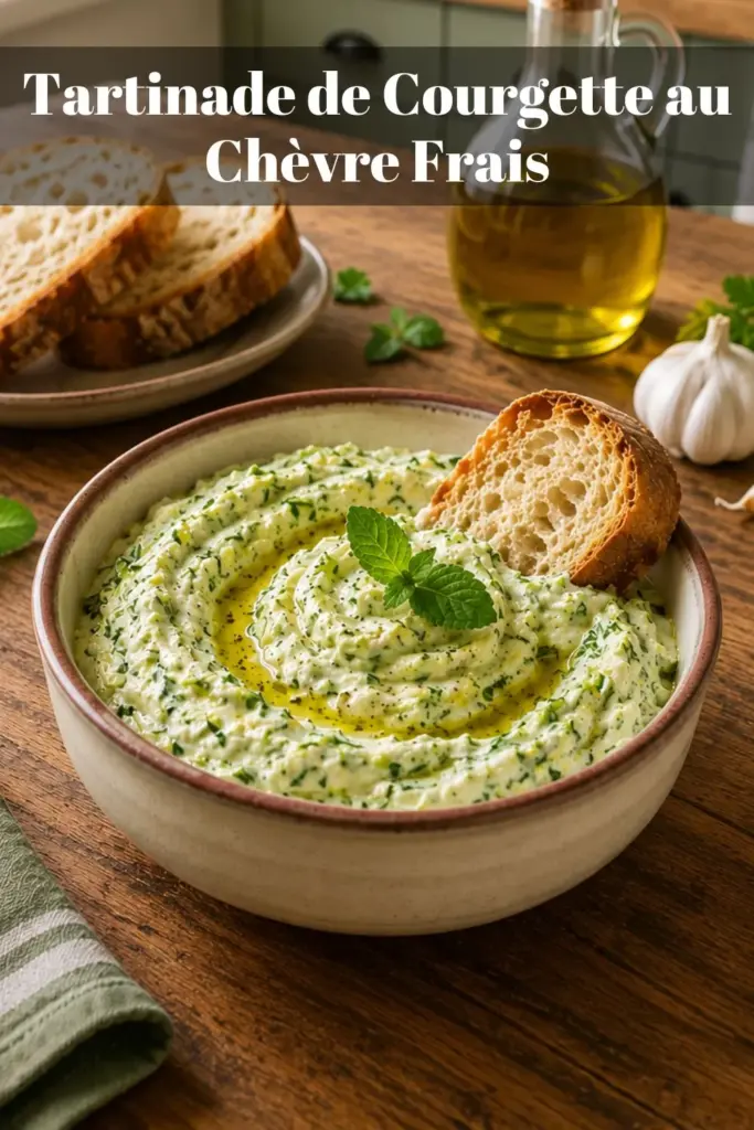 Tartinade de Courgette au Chèvre Frais : Recette Légère et Onctueuse
