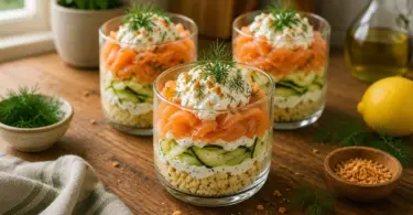 Tiramisu salé aux courgettes et saumon fumé : une entrée fraîche et raffinée