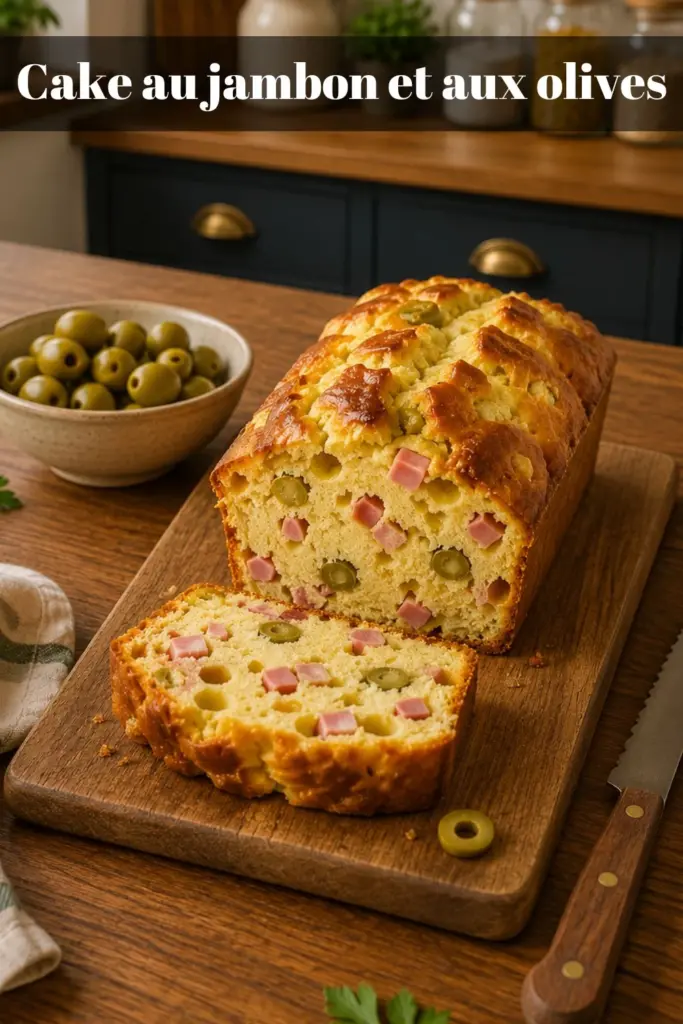 Cake au jambon et aux olives : la recette facile et moelleuse