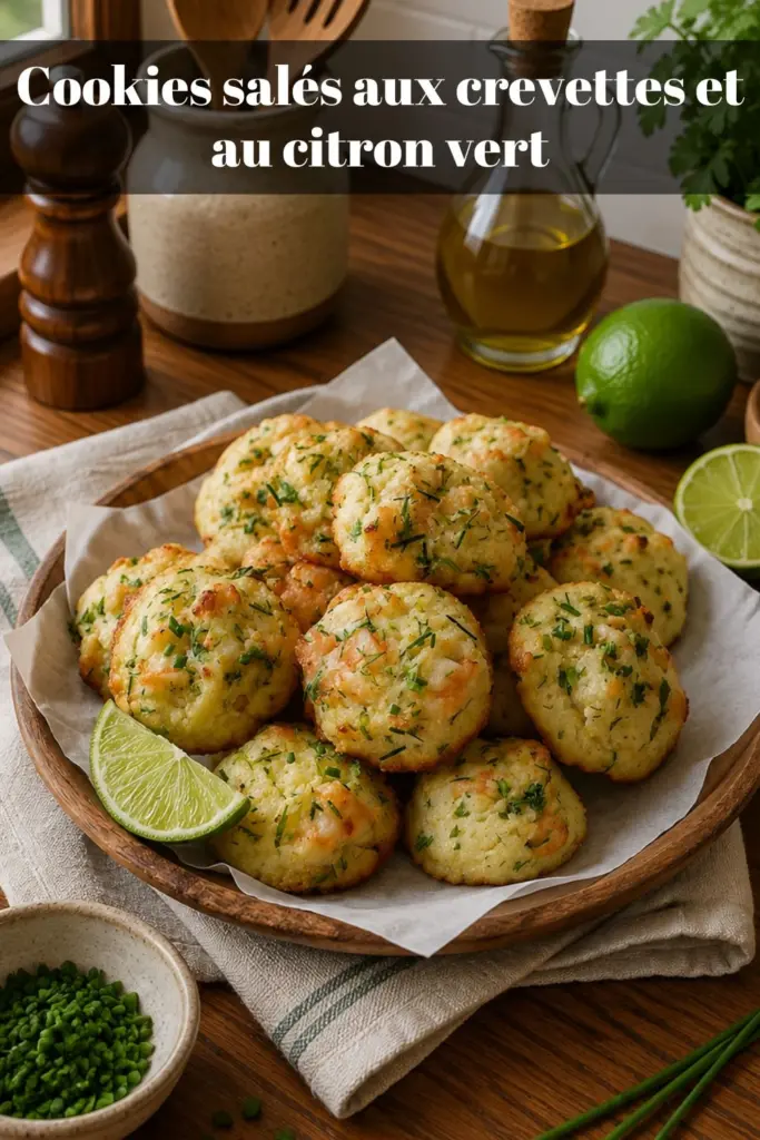 Cookies salés aux crevettes et au citron vert : la recette originale et facile