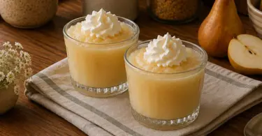 Crème de Poires Onctueuse à la Chantilly : Dessert Facile et Rapide