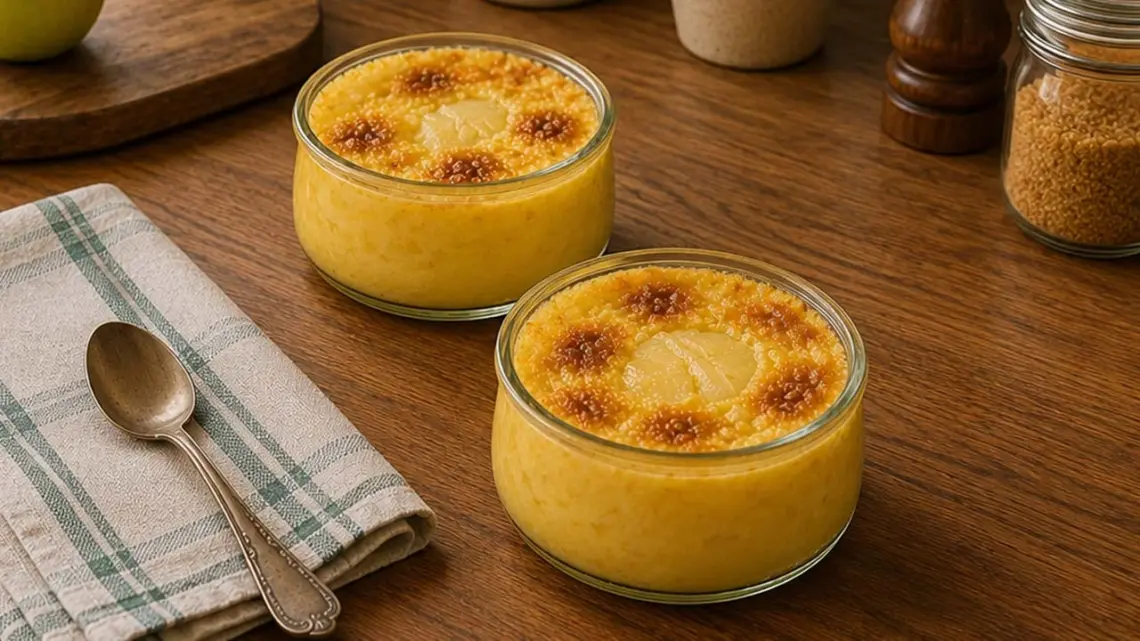 Flans aux poires maison : dessert rapide, frais et délicieux