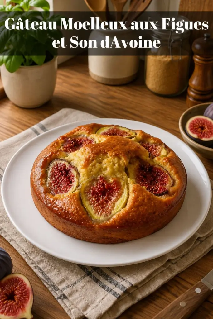 Gâteau Moelleux aux Figues et Son dAvoine : Recette Facile