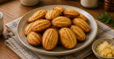 Mini-Madeleines Salées au Jambon, Moutarde et Comté