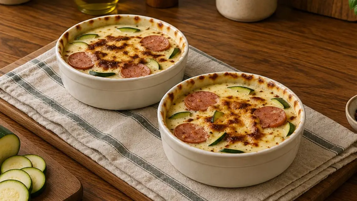 Mini-gratins de courgettes à la saucisse de Montbéliard : la recette gourmande