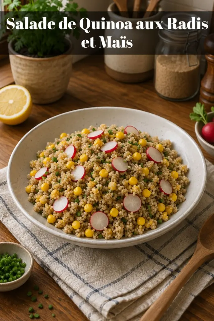 Salade de Quinoa aux Radis et Maïs : Entrée Fraîche et Facile