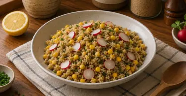 Salade de Quinoa aux Radis et Maïs : Entrée Fraîche et Facile